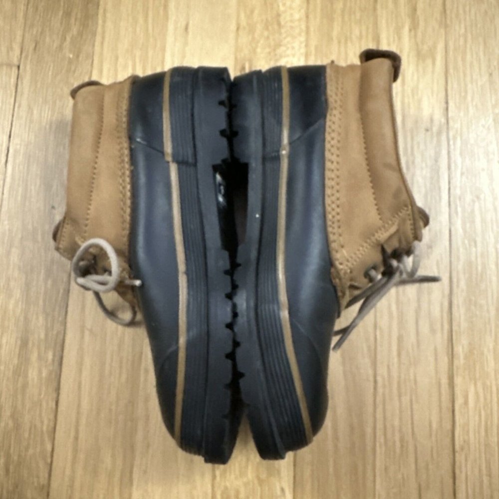 Lands End Size 6 Womens Leather & Rubber Thinsulate Lace Up Duck Boots Steel - Picture 9 of 16